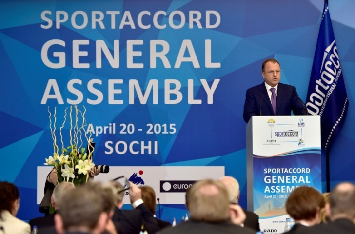 Marius Vizer's speech at the SportAccord General Assembly began the open conflict with the IOC ©SportAccord