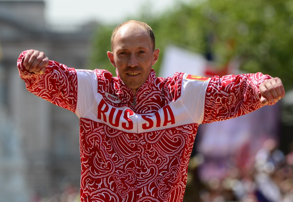 Russia's Sergey Kirdyapkin won the Olympic gold medal in the 50km walk at London 2012, but his suspension was not delayed by corrupt payments, according to the IAAF ©Getty Images