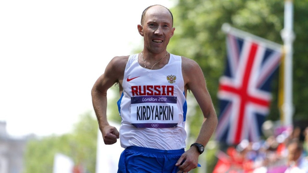 Sergey Kirdyapkin won the men's 50 kilometres walk at London 2012 but was banned for two years shortly afterwards - a decision the IAAF are now appealing against ©Getty Images