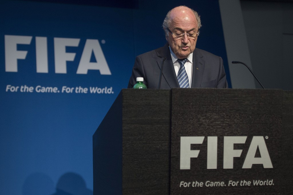Blatter made his shock announcement at a hastily-arranged press conference in Zurich today