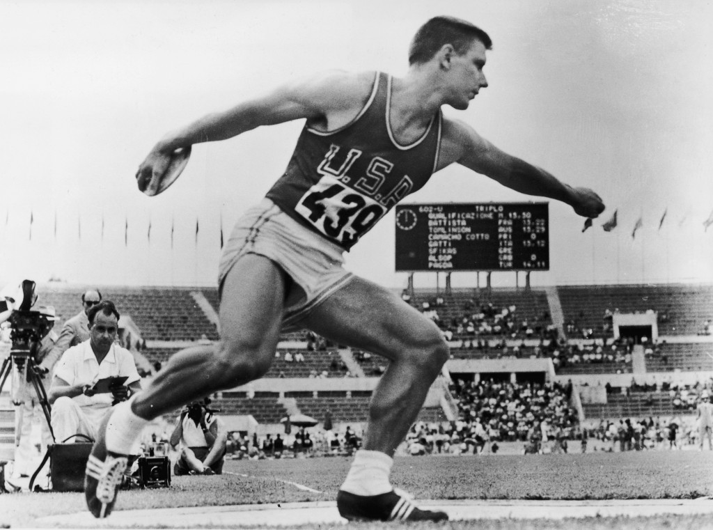 Discus thrower Al Oerter, a four-time Olympic champion, spoke about the importance of fairness